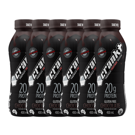 Crankt Protein Shake & Crankt Protein Shake Crankt Drinks ready to drink Box of 6 - 400ml Chocolate
