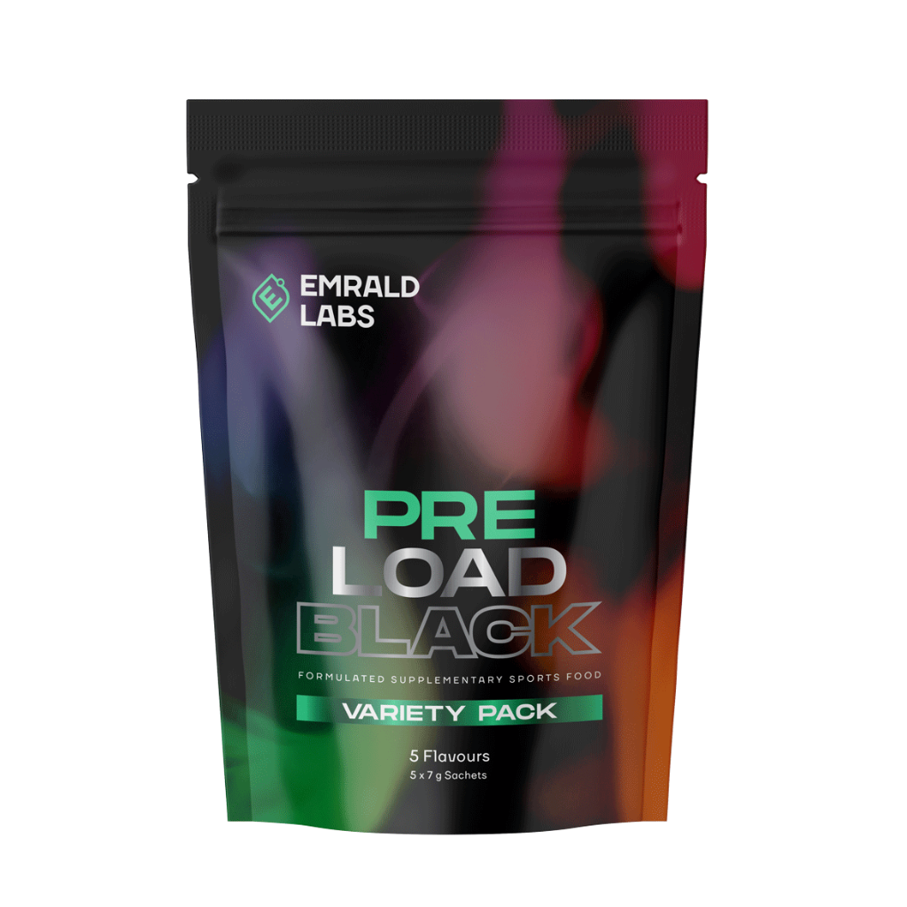 Pre Load Black | Variety Pack Emrald Labs High stim pre workout