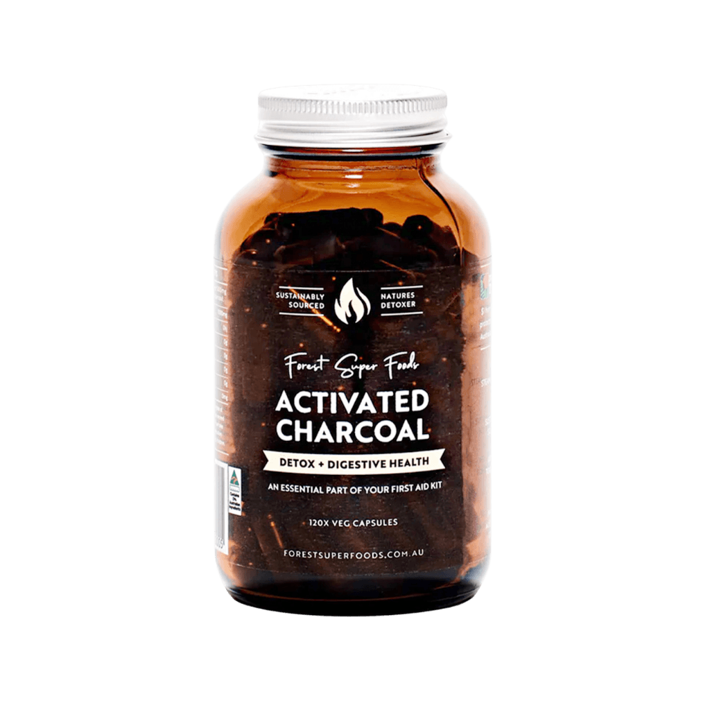 Activated Charcoal Capsules Forest Super Foods General wellbeing supplements