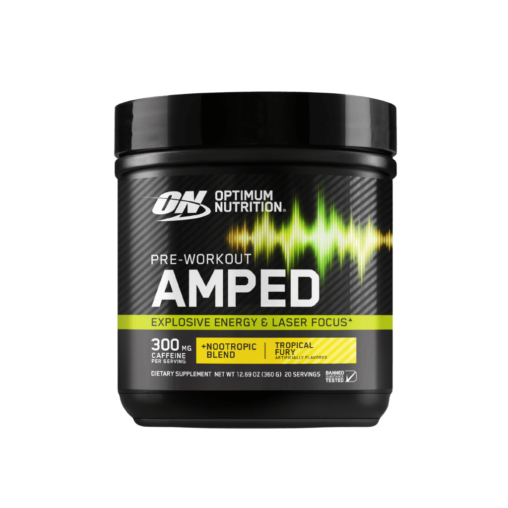 Pre-Workout Amped Optimum Nutrition High stim pre workout 20 Serves Tropical Fury
