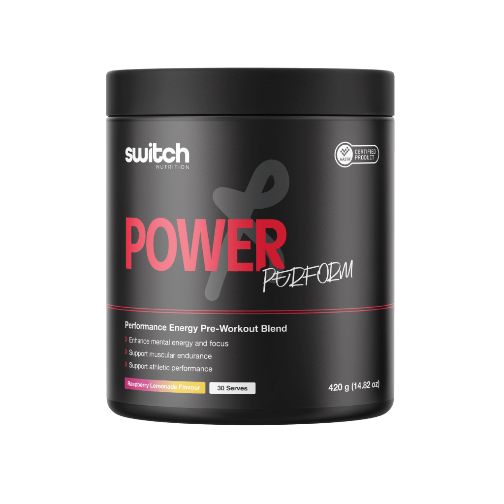 Power Perform & Power Perform Switch Nutrition Pre workout supplements 30 serves Raspberry Lemonade
