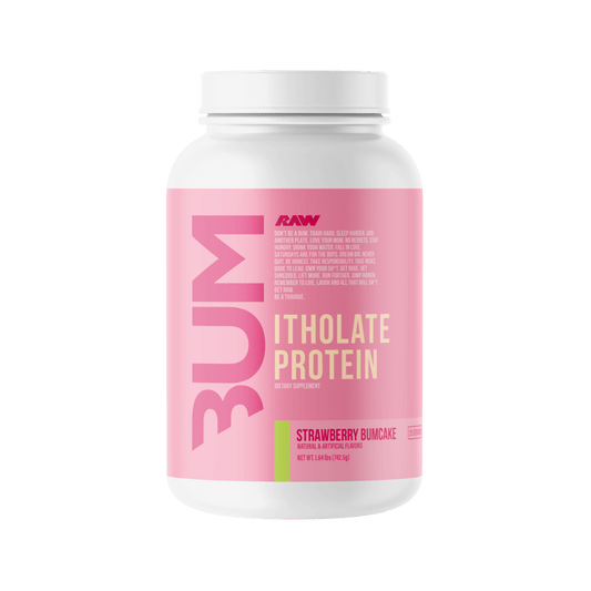 Itholate Protein RAW Whey protein isolate 25 Serves Strawberry Bumcake