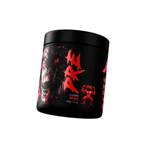 Black Wolf Pre & Black Wolf Pre Black Wolf High stim pre workout 40 Serves Red Frog