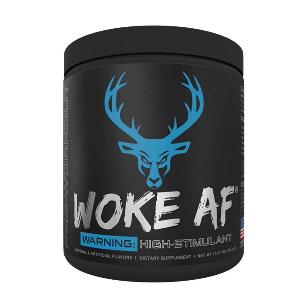 Woke AF & Woke AF Das Labs High stim pre workout 30 Serves Blue Razz Lemonade