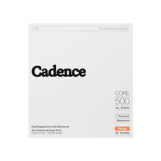 Core 500 Hydration & Core 500 Hydration Cadence Electrolyte supplements 30 Serves Orange