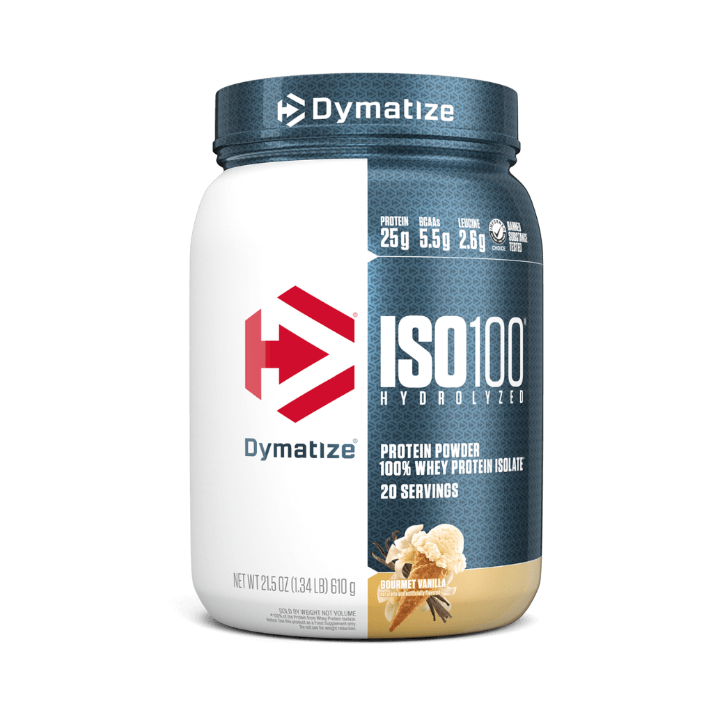 ISO-100 (8) & ISO-100 Dymatize Whey protein isolate 20 Serves Gourmet Vanilla