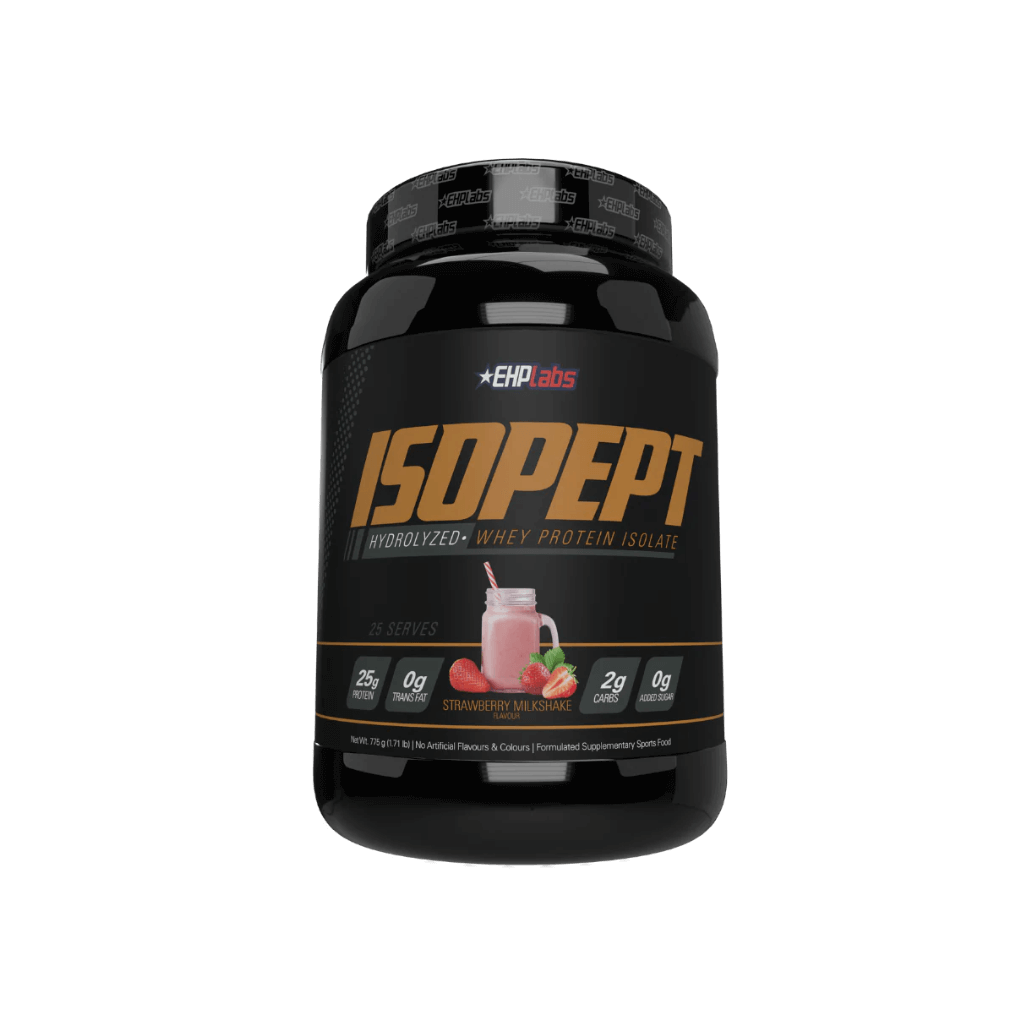 IsoPept (1) & IsoPept EHP Labs Whey protein isolate 25 Serves Strawberry Milkshake