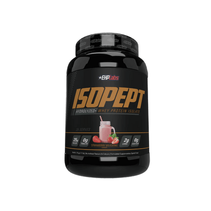 IsoPept (1) & IsoPept EHP Labs Whey protein isolate 25 Serves Strawberry Milkshake