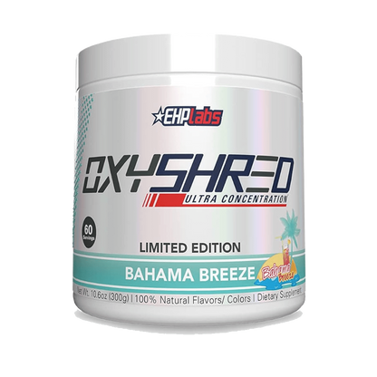 OxyShred (22) & OxyShred EHP Labs Fat burners supplements 60 Serves Bahama Breeze