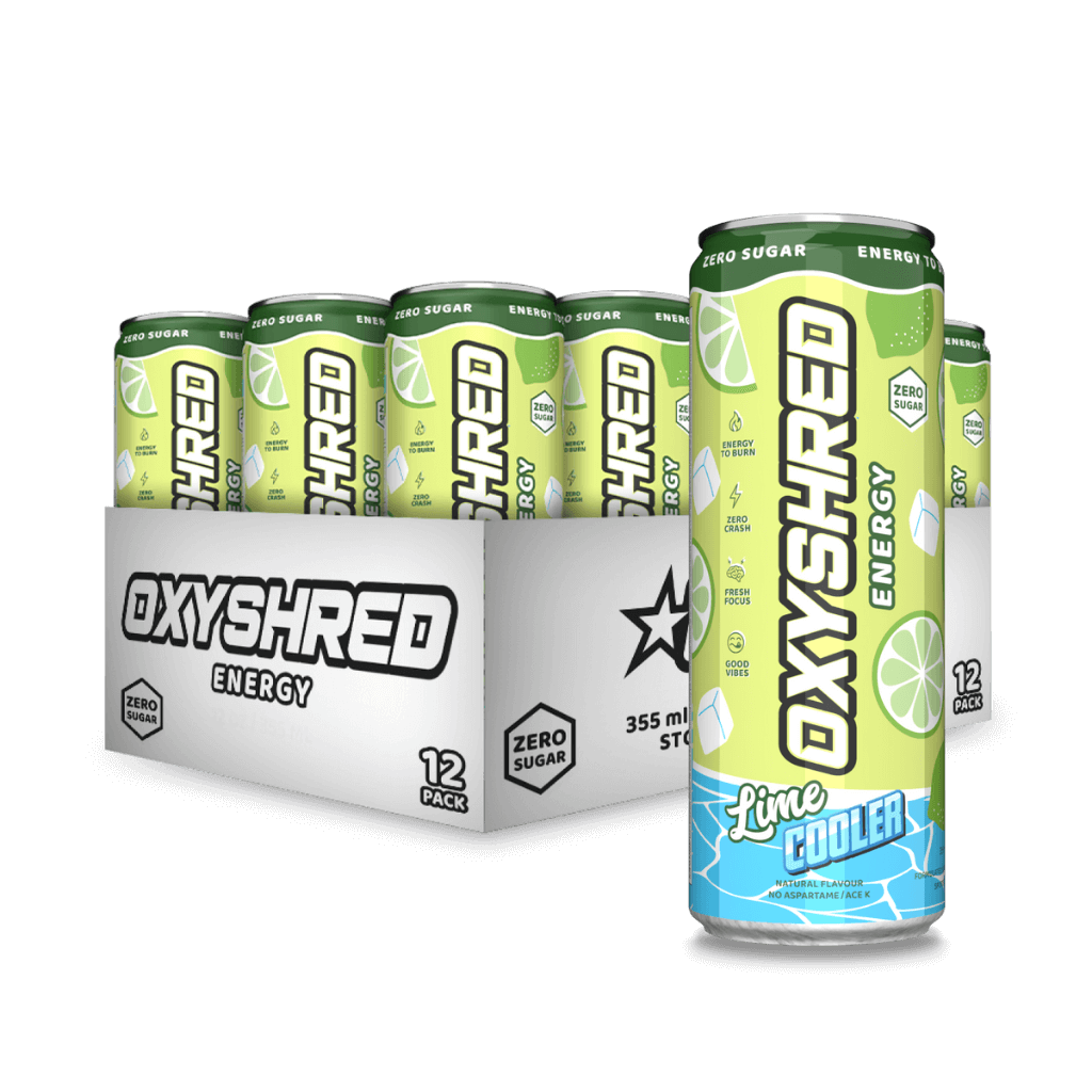 OxyShred Ultra Energy RTD EHP Labs Drinks for pre workout 12 Pack (355ml Can) Lime Cooler