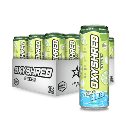 OxyShred Ultra Energy RTD EHP Labs Drinks for pre workout 12 Pack (355ml Can) Lime Cooler