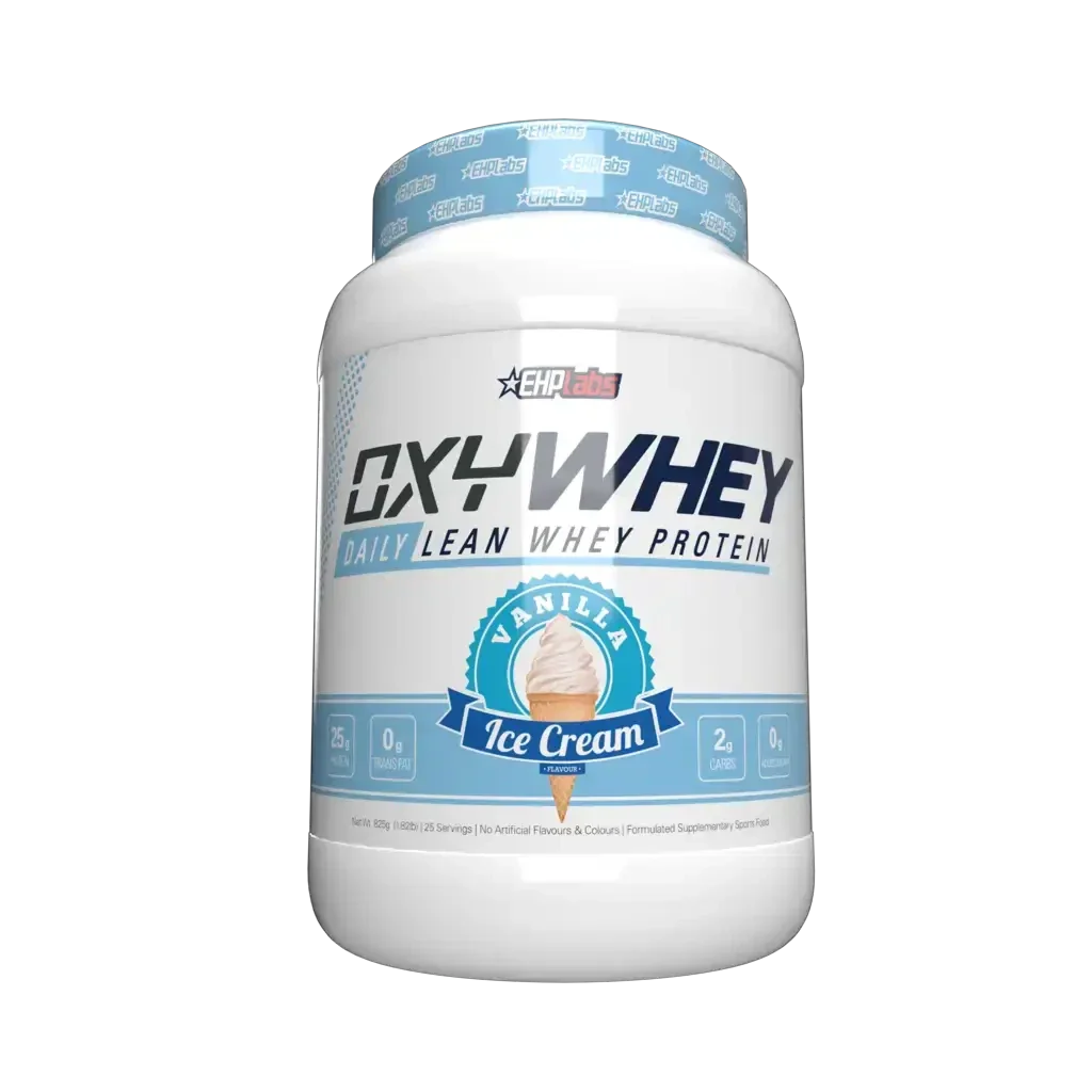 Oxywhey (3) & Oxywhey EHP Labs Wpi wpc whey protein 25 Serves Vanilla Ice Cream