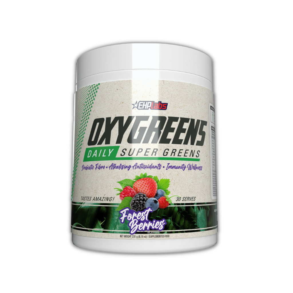 OxyGreens (2) & OxyGreens EHP Labs Greens supplements 30 Serves Forest Berries
