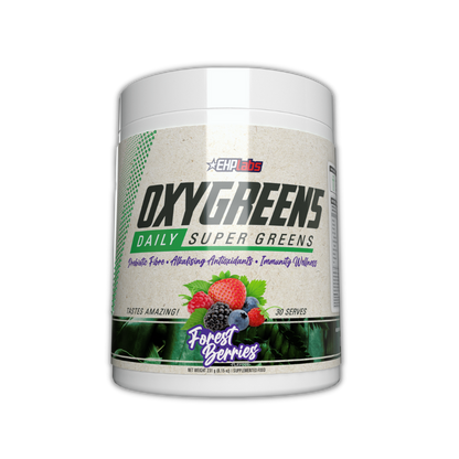 OxyGreens (2) & OxyGreens EHP Labs Greens supplements 30 Serves Forest Berries
