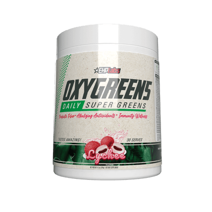 OxyGreens EHP Labs Greens supplements 30 Serves Lychee