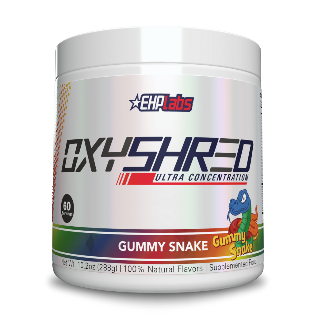 OxyShred & OxyShred EHP Labs Fat burners supplements 60 Serves Gummy Snake
