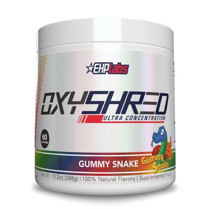 OxyShred & OxyShred EHP Labs Fat burners supplements 60 Serves Gummy Snake