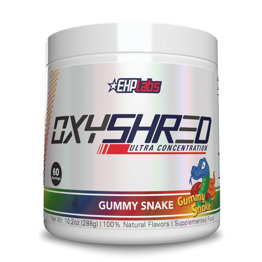 OxyShred & OxyShred EHP Labs Fat burners supplements 60 Serves Gummy Snake