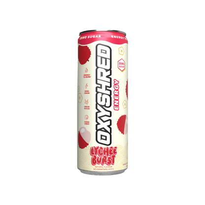 OxyShred Ultra Energy RTD EHP Labs Drinks for pre workout 12 Pack (355ml Can) Lychee