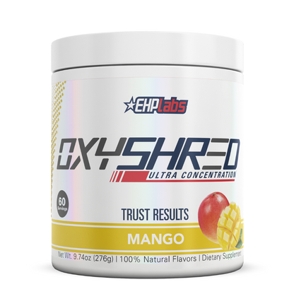 OxyShred (7) & OxyShred EHP Labs Fat burners supplements 60 Serves Mango