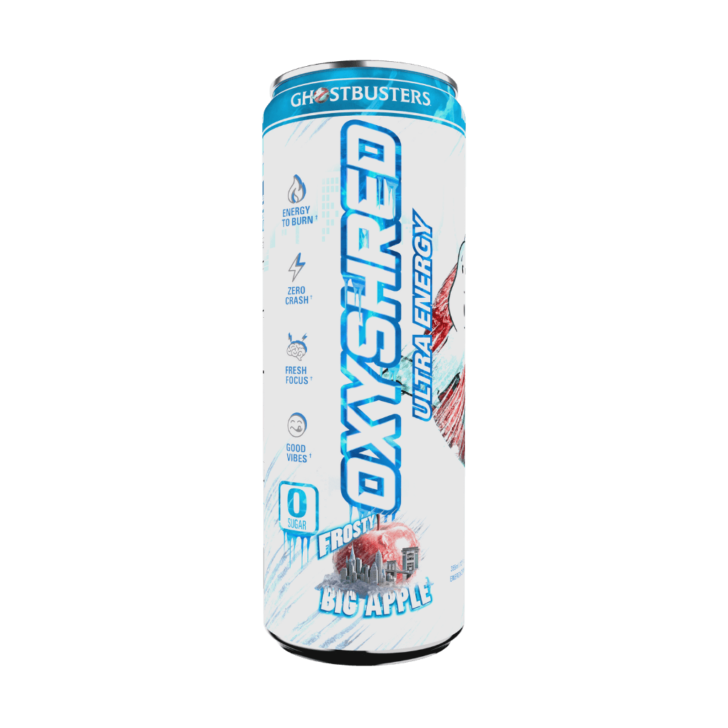 OxyShred Ultra Energy RTD EHP Labs Drinks for pre workout 12 Pack (355ml Can) Frosty Big Apple