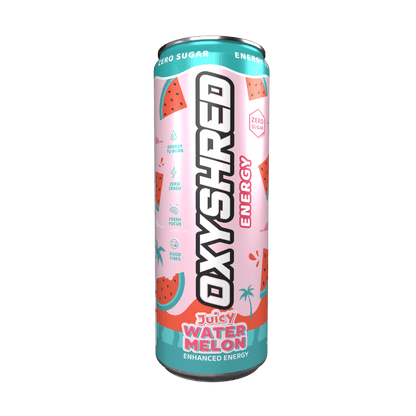 OxyShred Ultra Energy RTD EHP Labs Drinks for pre workout 12 Pack (355ml Can) Juicy Watermelon