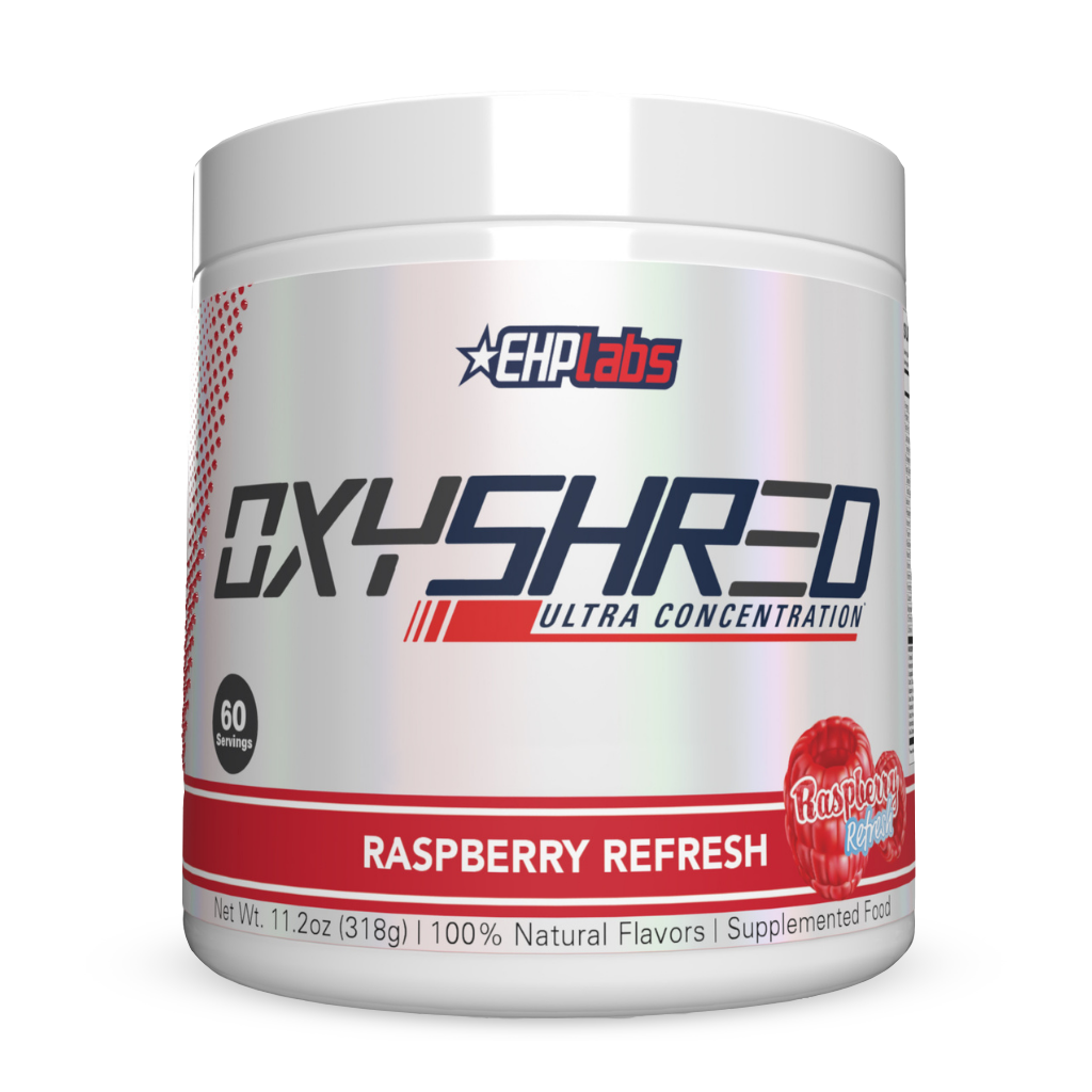 OxyShred (1) & OxyShred EHP Labs Fat burners supplements 60 Serves Raspberry Refresh