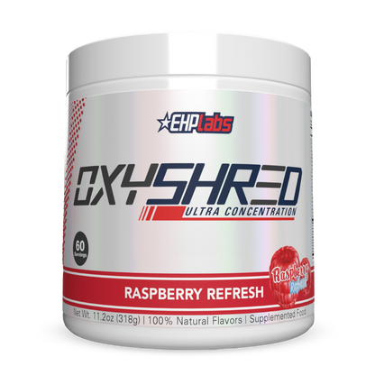 OxyShred (1) & OxyShred EHP Labs Fat burners supplements 60 Serves Raspberry Refresh