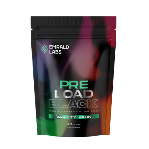 Pre Load Black | Variety Pack Emrald Labs High stim pre workout