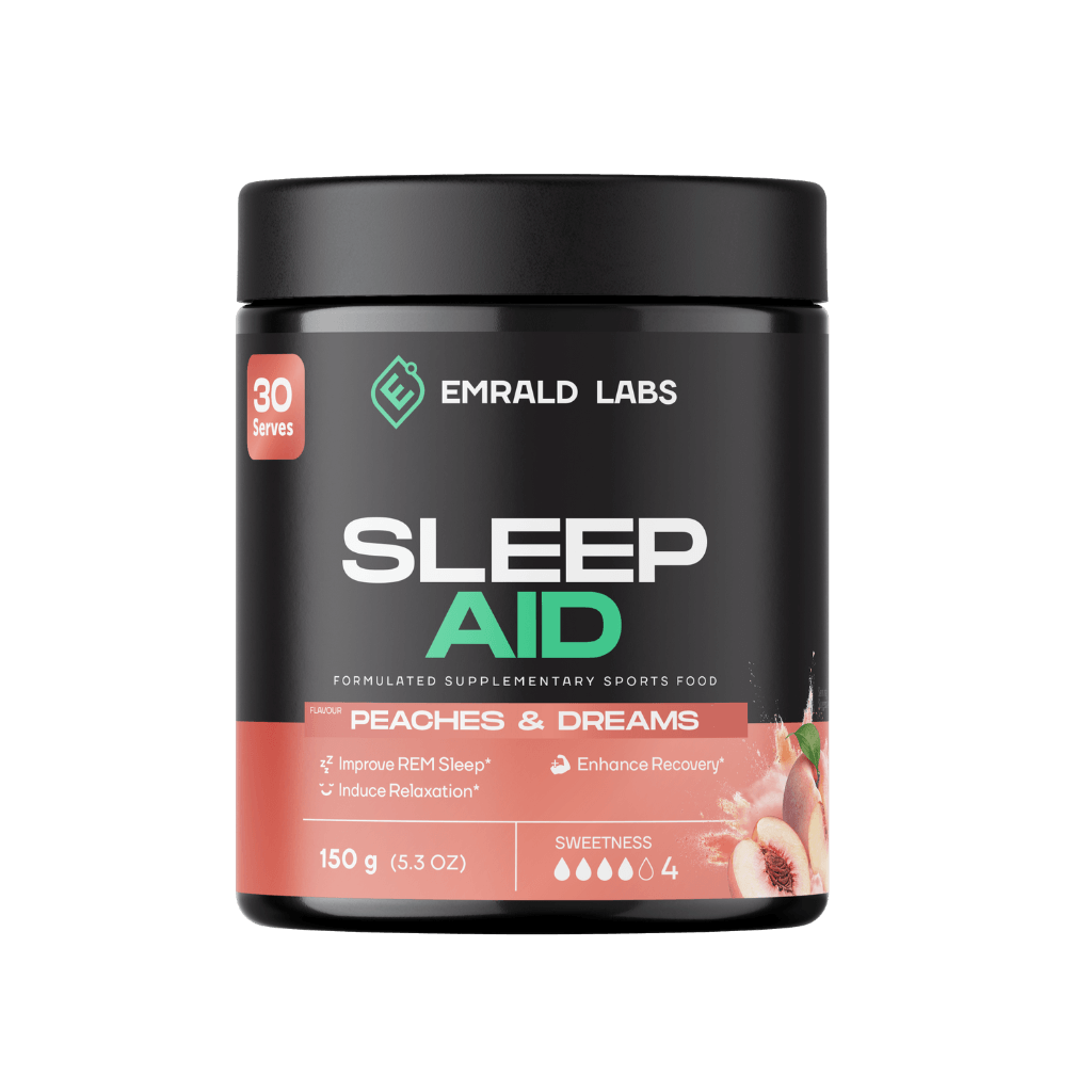 Sleep Aid (1) & Sleep Aid Emrald Labs Sleep supplements 30 Serves Peaches & Dreams