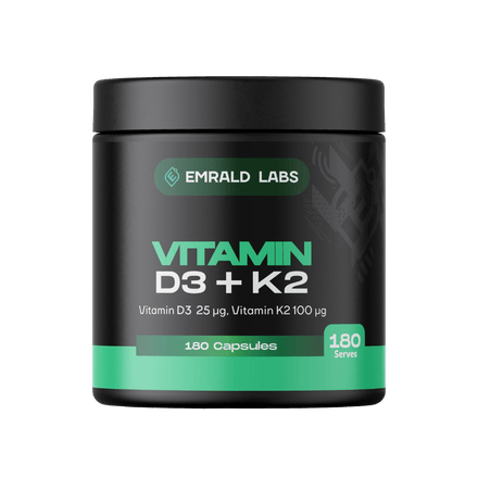 Vitamin D3 + K2 Capsules Emrald Labs Vitamins and minerals supplements