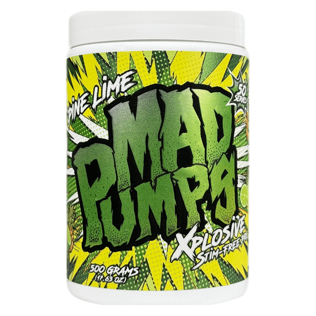 Mad Pumps & Mad Pumps Mad Science Pump pre workout supplements 50 Serves Pine Lime