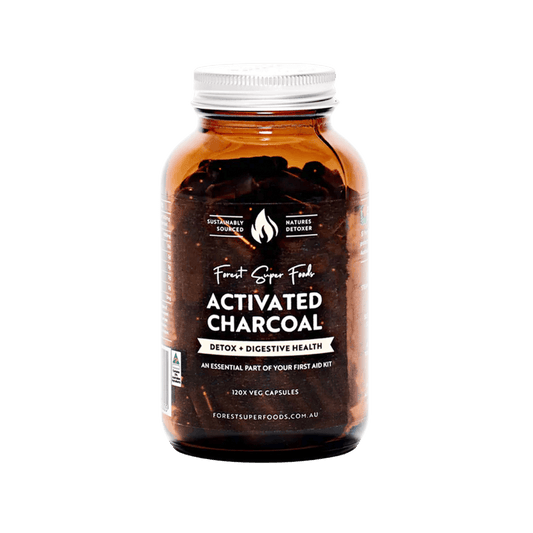 Activated Charcoal Capsules Forest Super Foods General wellbeing supplements