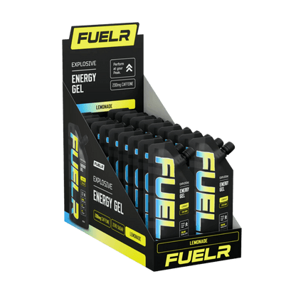 Fuelr Caffeinated Energy Gel Fuelr Energy gels 20 Pack Lemonade