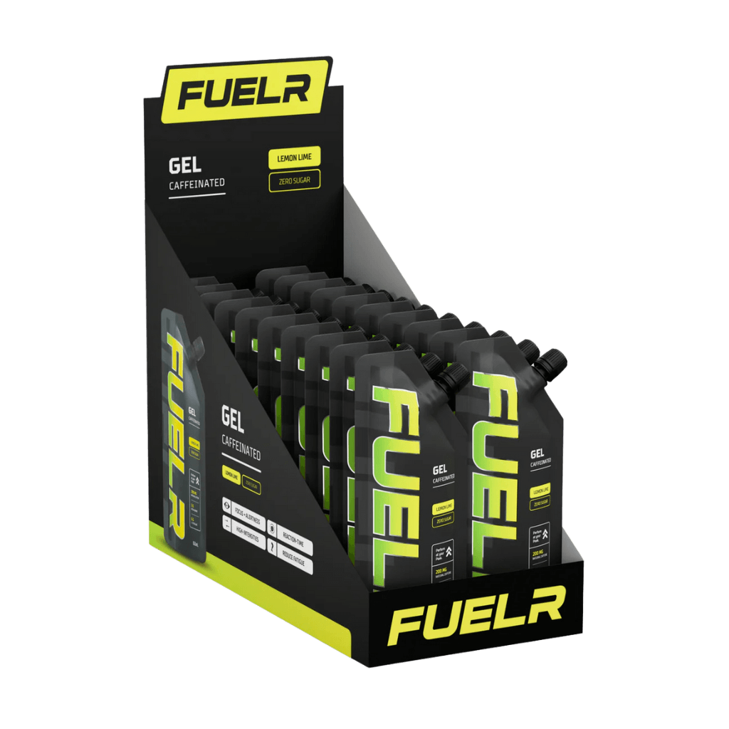 Fuelr Caffeinated Gel & Fuelr Caffeinated Gel Fuelr Energy gels 20 Pack Lemon Lime