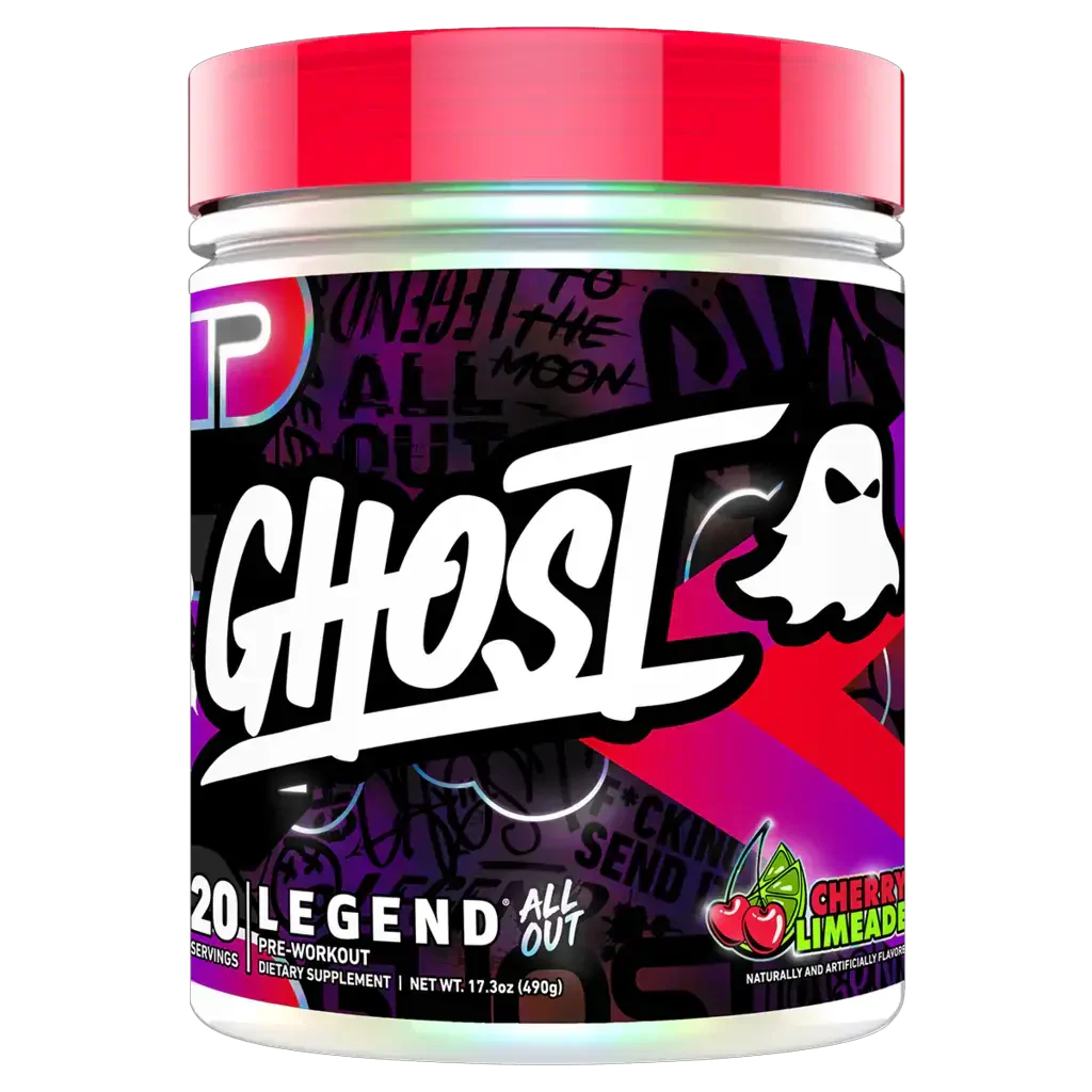 Legend All Out (2) & Legend All Out Ghost High stim pre workout 20 Serves Cherry Limeade