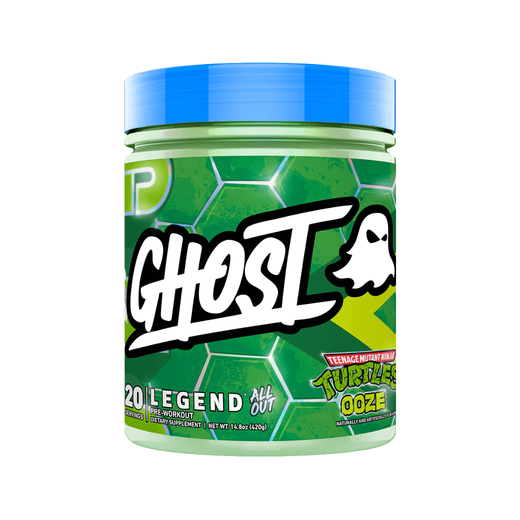 Legend All Out (1) & Legend All Out Ghost High stim pre workout 20 Serves TMNT Ooze