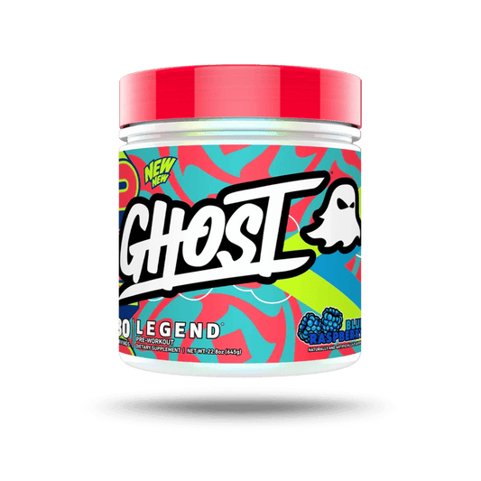 Ghost Legend V4 & Ghost Legend V4 Ghost Vegan pre workout supplements 30 Serves Blue Raspberry