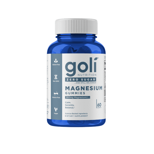 Zero Sugar Magnesium Gummies Goli Nutrition Health vitamin gummies