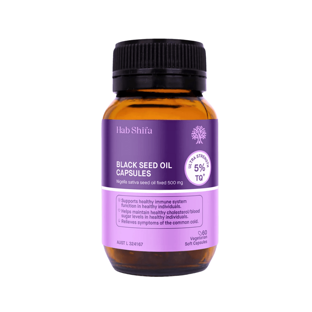 TQ+ Black Seed Oil Capsules Hab Shifa General wellbeing supplements 60 Capsules