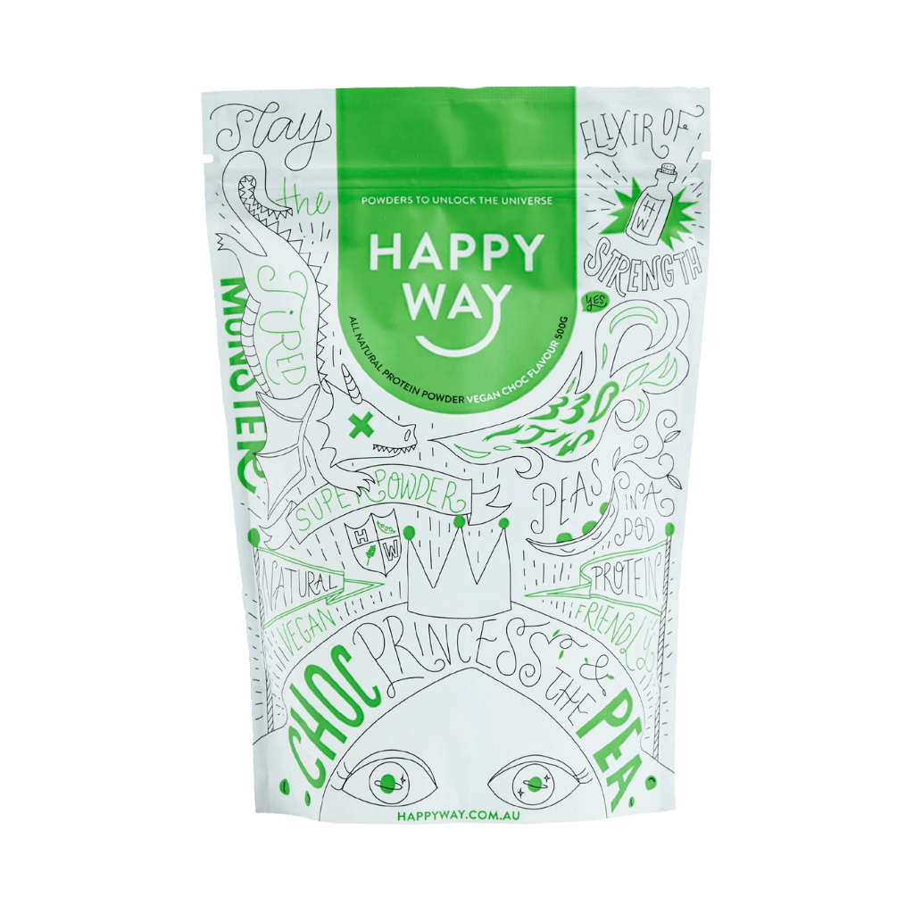 Happy Way Vegan Protein & Happy Way Vegan Protein Happy Way Vegan protein powder 500g Chocolate