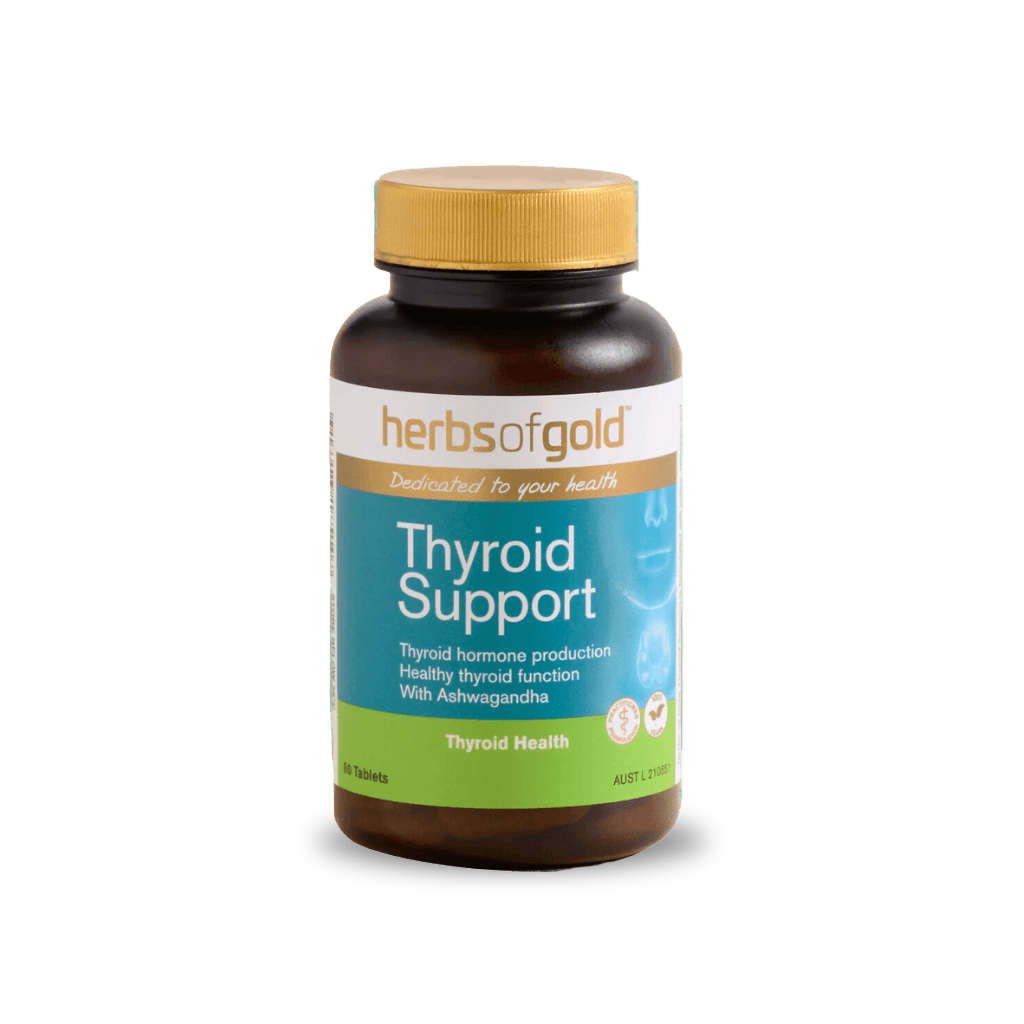 Herbs of Gold Thyroid Support (60 tabs) Herbs of Gold Stress relief adrenal support supplements