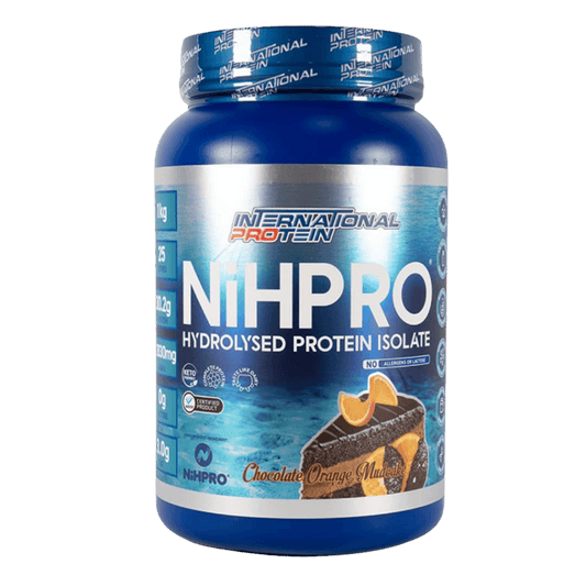 NiHPRO & NiHPRO International Protein Whey protein isolate 1kg Chocolate Orange Mudcake