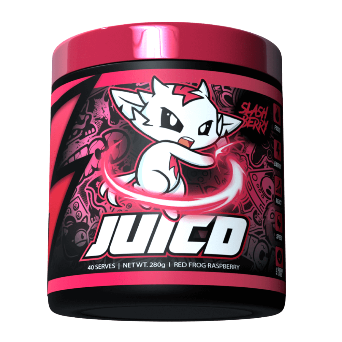 Juicd Energy & Juicd Energy Juicd Juicd energy 40 Serves Slash Berry - Red Frog Raspberry