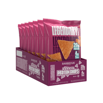 Legendary Protein Chips & Legendary Protein Chips Legendary Foods Protein snacks Pack of 7 Barbecue