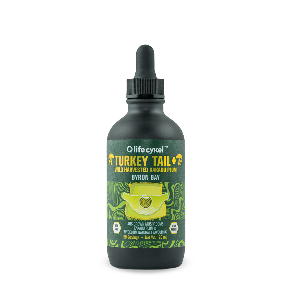 Turkey Tail Double Extract Life Cykel Gut health supplements