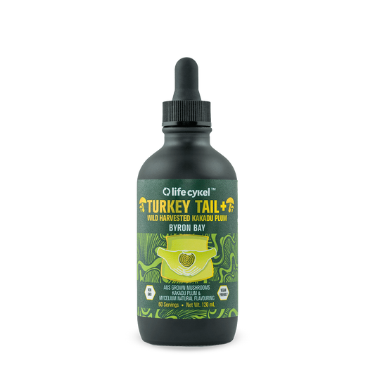 Turkey Tail Double Extract Life Cykel Gut health supplements