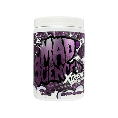 Mad Science Xtreme Pre Workout Mad Science Super high stimulant pre workout powder 50 Serves Grape Explosion