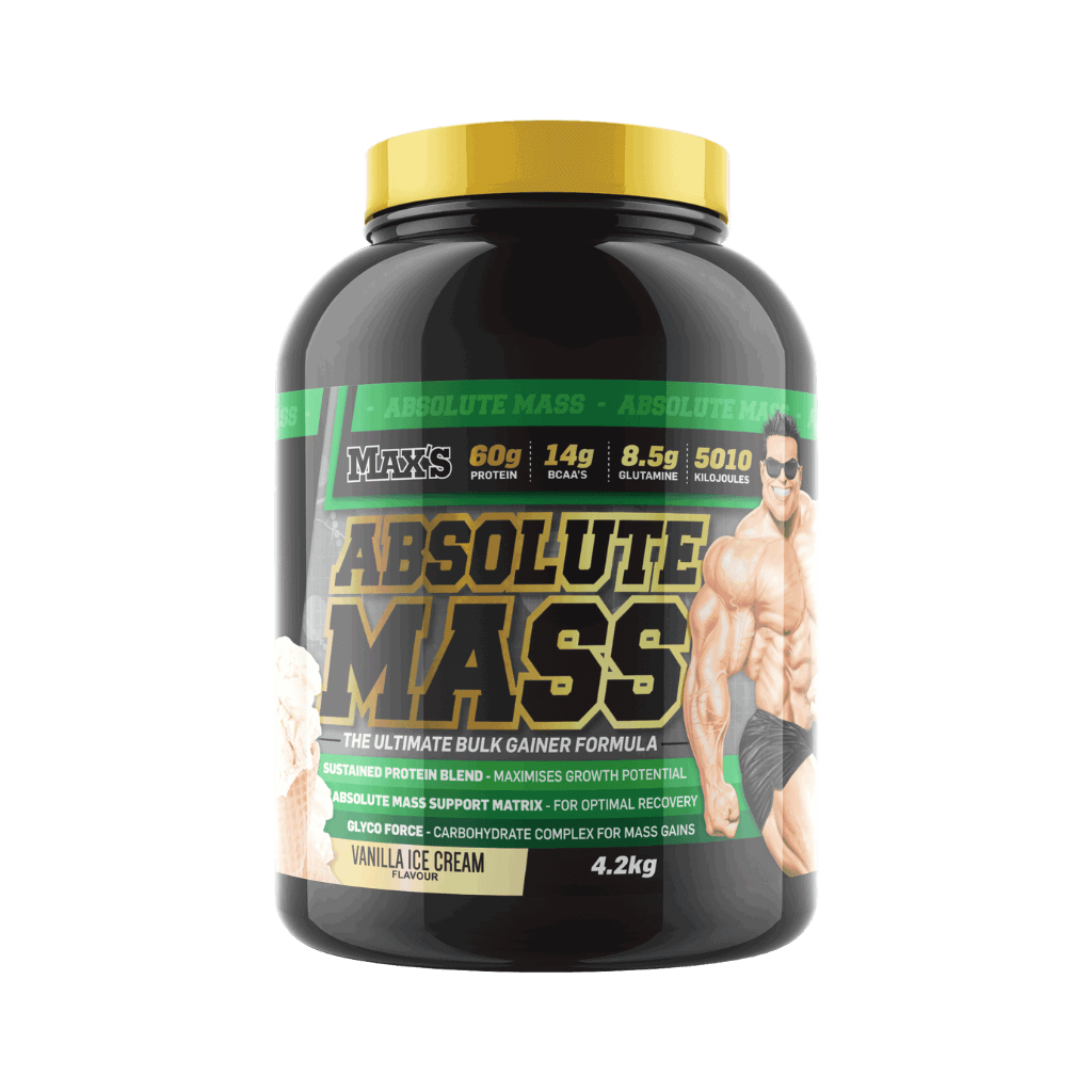 Absolute Mass & Absolute Mass Max's Mass gainer protein powder 2.7kg Vanilla Ice Cream