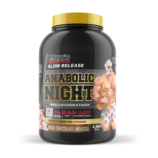 Anabolic Night & Anabolic Night Max's Slow release protein powder 900g Chocolate Mousse